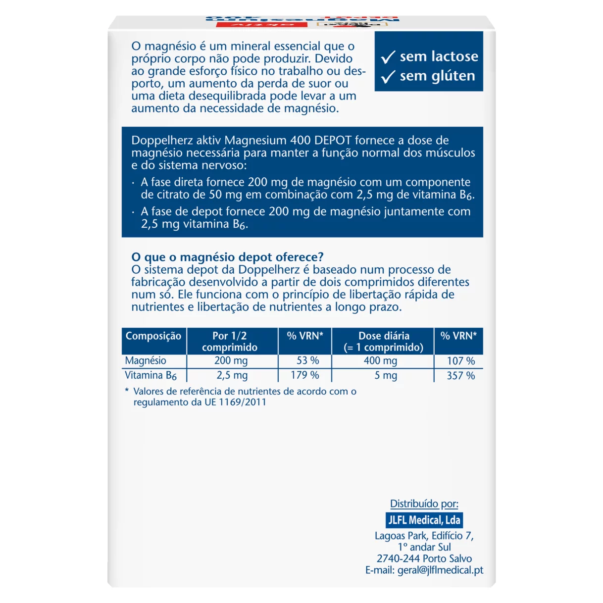 Doppelherz aktiv Magnesium 400 Vista traseira